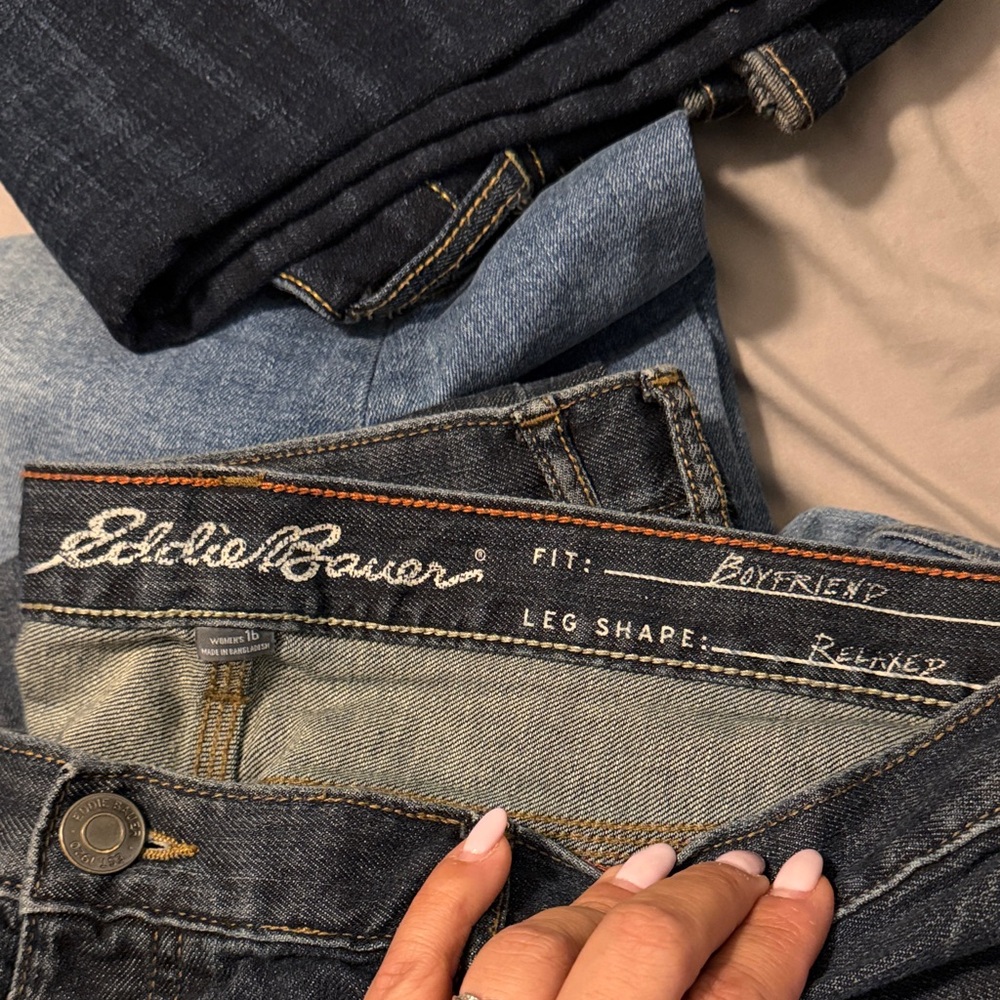 Eddie Bauer Boyfriend Jeans - Classic Blue, 30” inseam